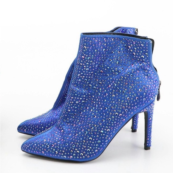 Ankle boots with inlaid crystals - Picture 1 of 4